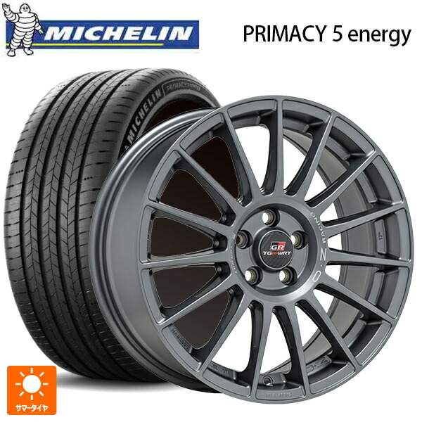225/55R18 102V XL ミシュラン 正規品 プライマシー5 エナジー オーゼット レーシング スーパーツーリズモ TGR-WRT ラリーグラファイト 18-7.5J 国産車用 サマータイヤホイール4本セット 194,550円