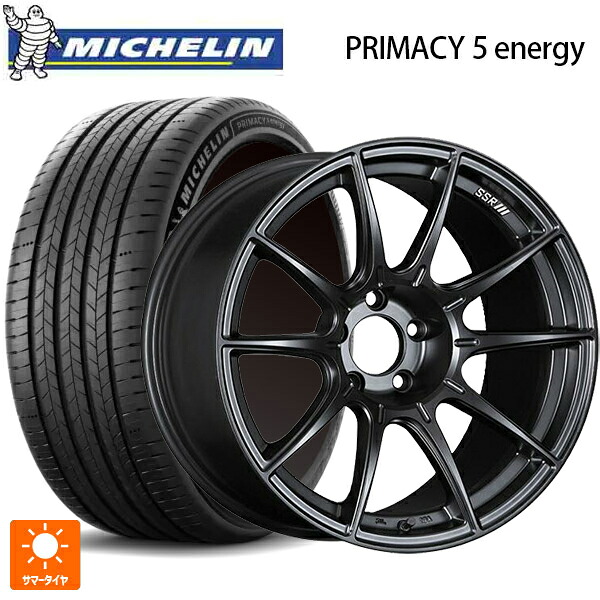 195/60R17 94H XL ミシュラン 正規品 プライマシー5 エナジー # タナベ SSR GT X01 フラットブラック 17-7J 国産車用 サマータイヤホイール4本セット|タイヤホイール専門店コニシタイヤ