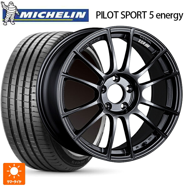 235/45R18 98Y XL ミシュラン 正規品 パイロットスポーツ5 エナジー アコースティック タナベ SSR GT X04 ダークガンメタ 18-8.5J 国産車用 サマータイヤホイール4本セット