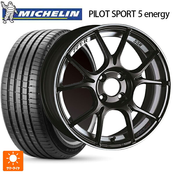 235/45R18 98Y XL ミシュラン 正規品 パイロットスポーツ5 エナジー アコースティック タナベ SSR GT X02 グロスブラック 18-8.5J 国産車用 サマータイヤホイール4本セット