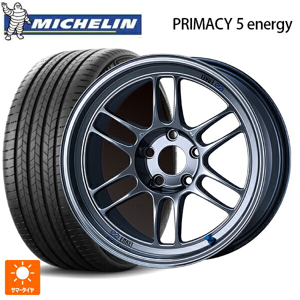 225/55R18 102V XL ミシュラン 正規品 プライマシー5 エナジー エンケイ レーシング RPF1 SBC 18-8.5J 国産車用 サマータイヤホイール4本セット