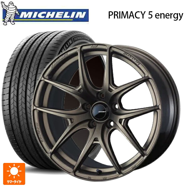 225/45R17 94W XL ミシュラン 正規品 プライマシー5 エナジー ウェッズ ウェッズスポーツ SA 01R EJ-BRONZE2 17-7J 国産車用 サマータイヤホイール4本セット｜タイヤホイール専門店コニシタイヤ