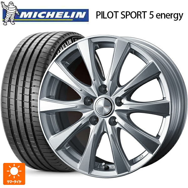 235/45R18 98Y XL ミシュラン 正規品 パイロットスポーツ5 エナジー アコースティック ウェッズ ジョーカー スピリッツ シルバー 18-8J 国産車用 サマータイヤホイール4本セット