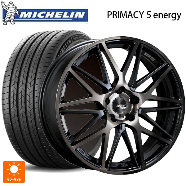 225/45R18 95W XL ミシュラン 正規品 プライマシー5 エナジー タナベ SSR ブリッカー01M ブラックブロンズ 18-7J 国産車用 サマータイヤホイール4本セット