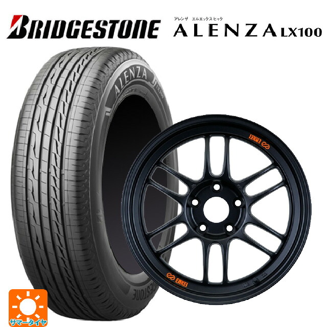 215/50R18 92V ブリヂストン アレンザLX100 正規品 エンケイ レーシング RPF1 パパイヤイエローxブラック 18-8.5J 国産車用 サマータイヤホイール4本セット
