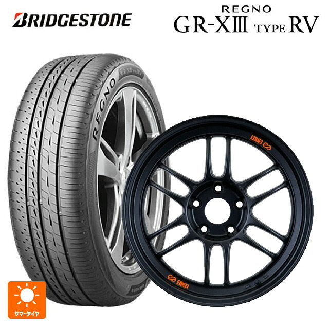 235/55R18 104V XL ブリヂストン レグノ GR-X3 タイプ RV 正規品 # エンケイ レーシング RPF1 パパイヤイエローxブラック 18-8.5J 国産車用 サマータイヤホイール4本セット｜タイヤホイール専門店コニシタイヤ