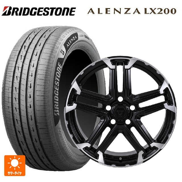 235/60R18 107H XL ブリヂストン アレンザLX200 正規品 # ジャパン三陽 ジェイピースタイル エムジェイ トレイル サテンブック/ポリッシュ 18-7.5J 国産車用 サマータイヤホイール4本セット