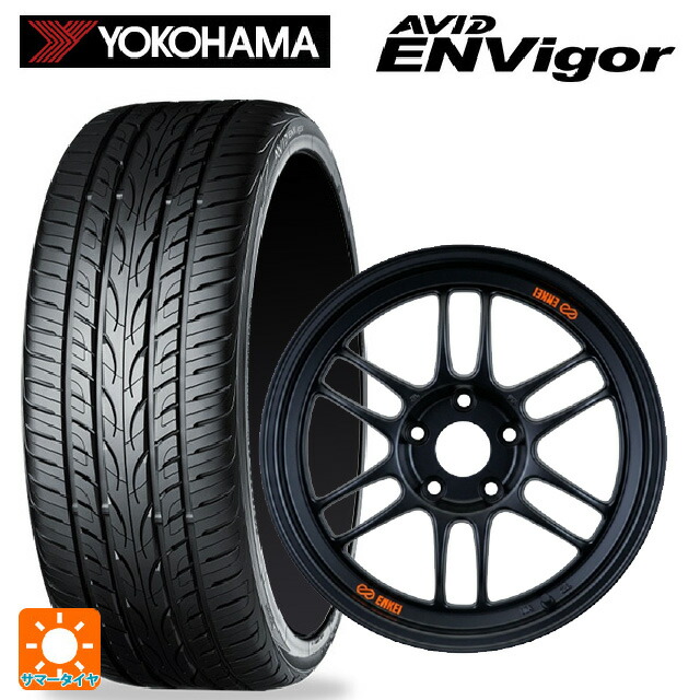 225/45R18 95W ヨコハマ エービット エンビガー S321 エンケイ レーシング RPF1 パパイヤイエローxブラック 18-8.5J 国産車用 サマータイヤホイール4本セット