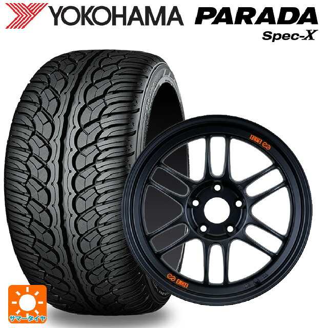 235/60R18 103V ヨコハマ パラダ PA02 エンケイ レーシング RPF1 パパイヤイエローxブラック 18-8.5J 国産車用 サマータイヤホイール4本セット