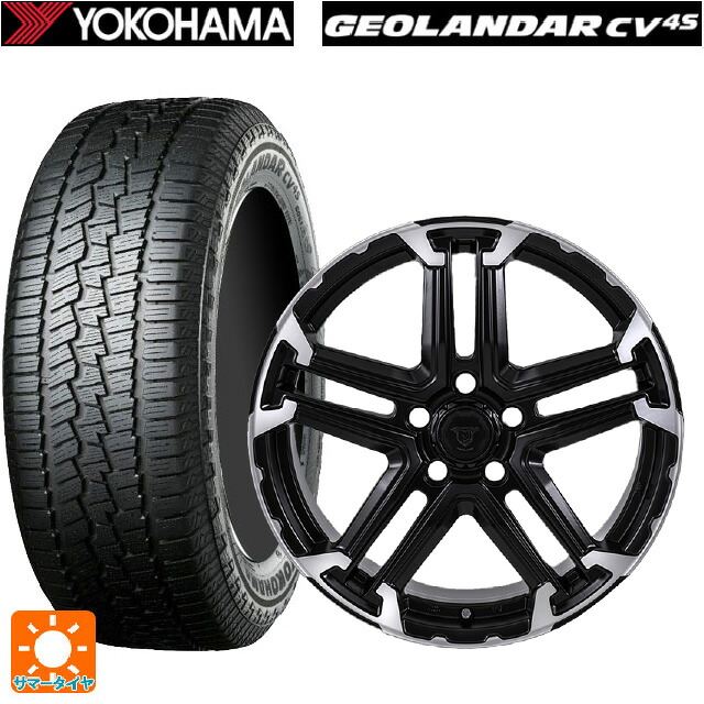 225/60R18 100H ヨコハマ ジオランダー CV G058 正規品 ジャパン三陽 ジェイピースタイル エムジェイ トレイル サテンブック/ポリッシュ 18-7.5J 国産車用 サマータイヤホイール4本セット｜タイヤホイール専門店コニシタイヤ