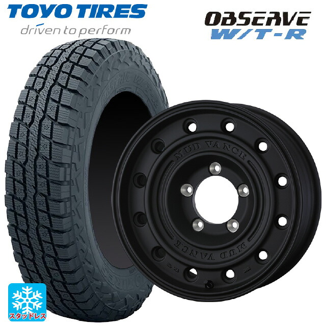 225/70R16 102/99Q トーヨー オブザーブ W/T-R ウェッズ マッドヴァンス CL FMBK 16-7J 国産車用 スタッドレスタイヤホイール4本セット｜タイヤホイール専門店コニシタイヤ
