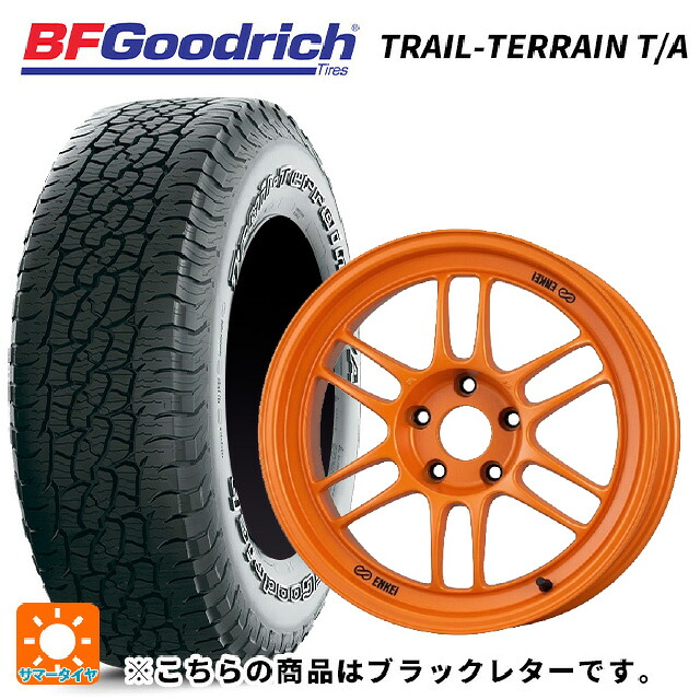 225/60R18 100H BFグッドリッチ トレイルテレーン T/A ブラックレター 正規品 エンケイ レーシング RPF1 グロスブラックxパパイヤイエロー 18-8.5J 国産車用 サマータイヤホイール4本セット 176,120円
