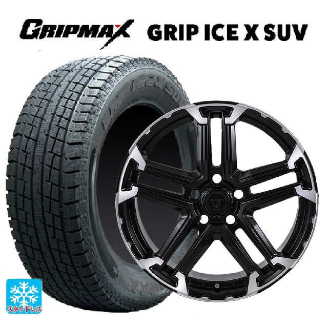 トヨタ bZ4X(11/15系)用 235/60R18 107H XL グリップマックス グリップアイスX SUV ブラックレター # ジャパン三陽 ジェイピースタイル エムジェイ トレイル サテンブック/ポリッシュ 新品スタッドレスタイヤホイール 4本セット 80,443円