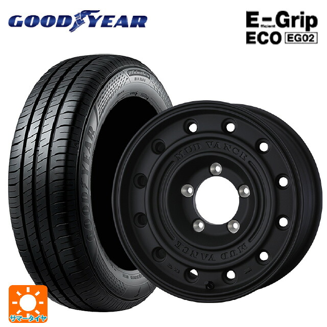 205/65R16 95H グッドイヤー エフィシェントグリップ エコ EG02 ウェッズ マッドヴァンス CL FMBK 16-7J 国産車用 サマータイヤホイール4本セット｜タイヤホイール専門店コニシタイヤ