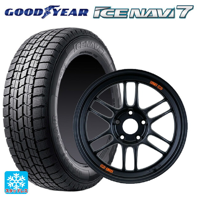 2024年製 235/50R18 97Q グッドイヤー アイスナビ7(数量限定) # エンケイ レーシング RPF1 パパイヤイエローxブラック 18-8.5J 国産車用 スタッドレスタイヤホイール4本セット｜タイヤホイール専門店コニシタイヤ 166,340円