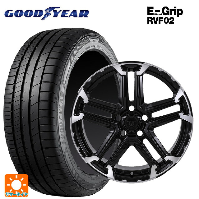 215/60R16 95H グッドイヤー エフィシェントグリップ RVF02 ジャパン三陽 ジェイピースタイル エムジェイ トレイル サテンブック/ポリッシュ 16-6.5J 国産車用 サマータイヤホイール4本セット|タイヤホイール専門店コニシタイヤ