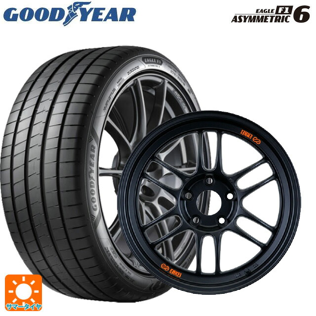 225/45R18 95Y XL グッドイヤー イーグル F1 アシメトリック6 エンケイ レーシング RPF1 パパイヤイエローxブラック 18-8.5J 国産車用 サマータイヤホイール4本セット