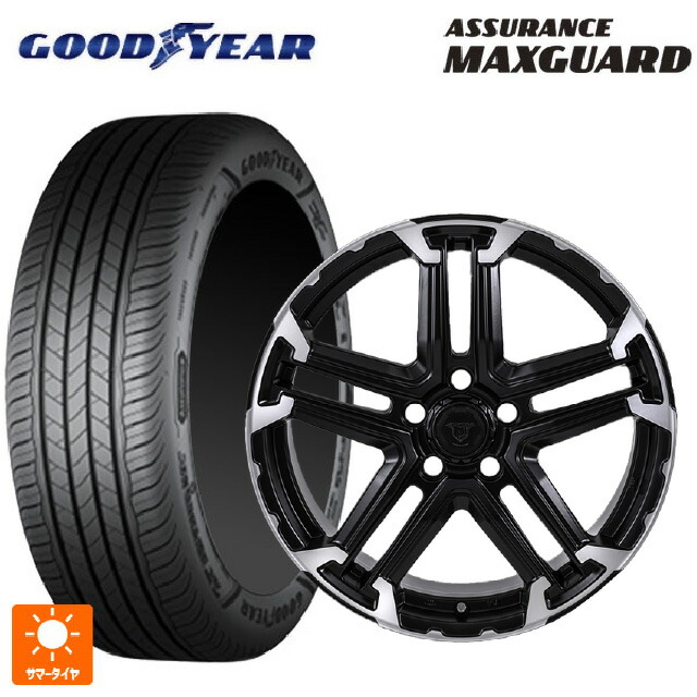 225/45R17 94W XL グッドイヤー アシュアランス マックスガード ジャパン三陽 ジェイピースタイル エムジェイ トレイル サテンブック/ポリッシュ 17-7J 国産車用 サマータイヤホイール4本セット