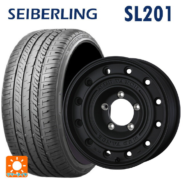 205/60R16 92H セイバーリング セイバーリング SL201(ブリヂストン工場生産) ウェッズ マッドヴァンス CL FMBK 16-7J 国産車用 サマータイヤホイール4本セット