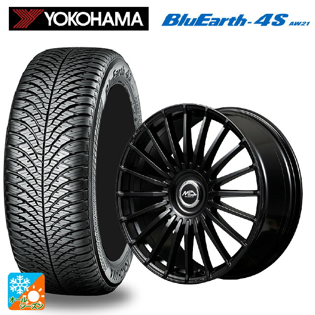 225/50R18 99W XL ヨコハマ ブルーアース4S AW21 # エムアイディー MID エクスクルーシブ 020F SBK 18-7J 国産車用 オールシーズンタイヤホイール4本セット｜タイヤホイール専門店コニシタイヤ