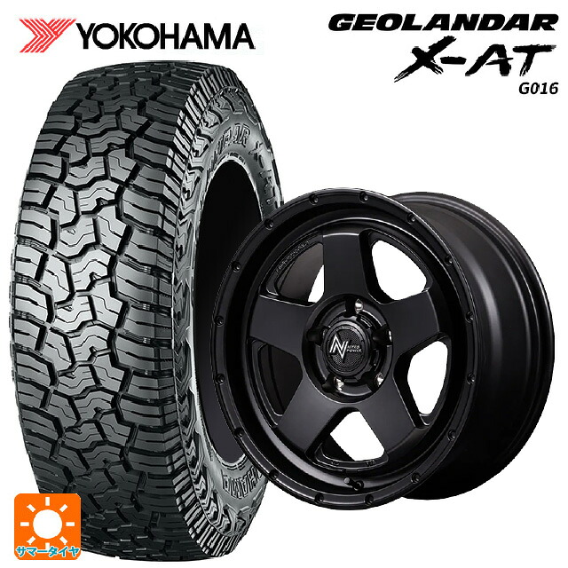 165/60R15 77H ヨコハマ ジオランダー X-AT G016 ブラックレター 正規品 # エムアイディー ナイトロパワー S5 ベクター BBK 15-4.5J 国産車用 サマータイヤホイール4本セット|タイヤホイール専門店コニシタイヤ