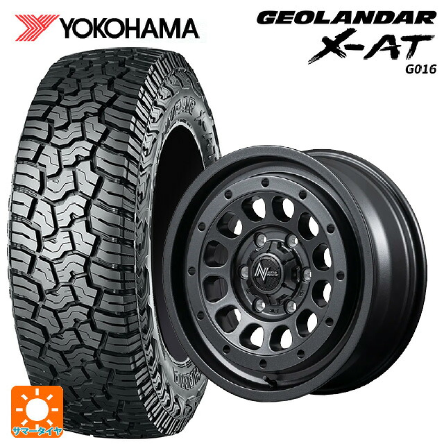 215/70R16 100/97Q ヨコハマ ジオランダー X-AT G016 ブラックレター 正規品 # エムアイディー ナイトロパワー R12 ハウザー BBK 16-6J 国産車用 サマータイヤホイール4本セット|タイヤホイール専門店コニシタイヤ