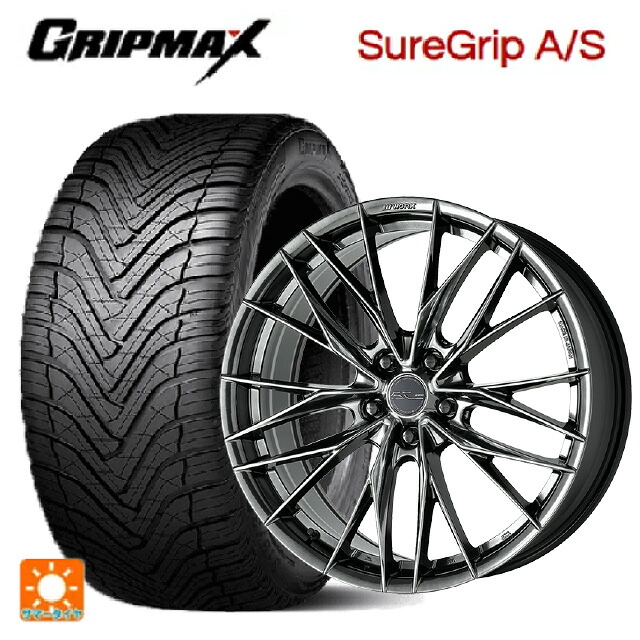 225/40R18 92W XL グリップマックス シュアグリップ A/S ブラックレター ワーク シュヴァート ブルネン LX GTK 18-7.5J 国産車用 オールシーズンタイヤホイール4本セット