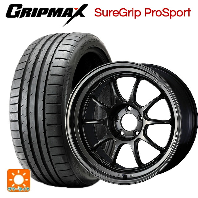 245/40R18 97Y XL グリップマックス シュアグリップ プロスポーツ ブラックレター ウェッズ ウェッズスポーツ TC105X DSR EJ-TITAN 18-8.5J 国産車用 サマータイヤホイール4本セット