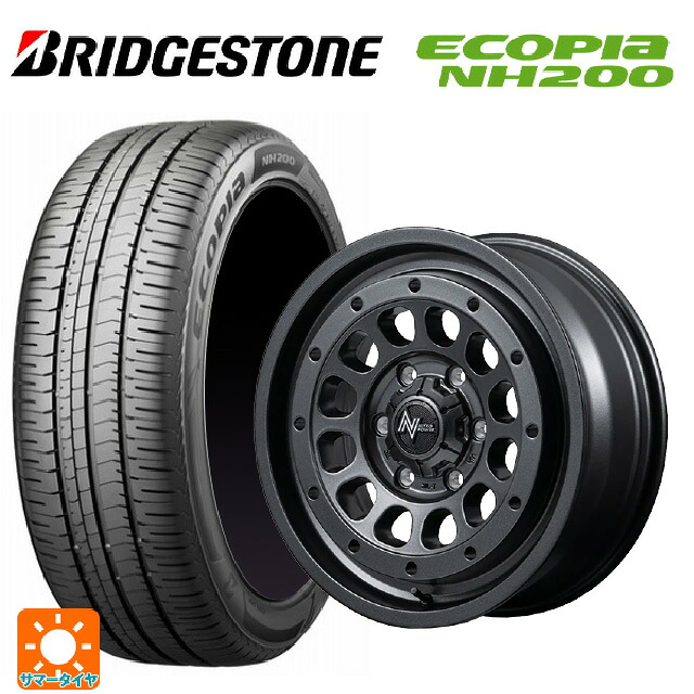 225/45R18 95W XL ブリヂストン エコピア NH200 正規品 エムアイディー ナイトロパワー R12 ハウザー BBK 18-7.5J 国産車用 サマータイヤホイール4本セット