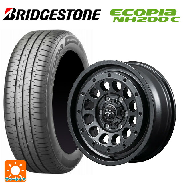 165/65R14 79S ブリヂストン エコピア NH200C 正規品 エムアイディー ナイトロパワー R12 ハウザー BBK 14-4.5J 国産車用 サマータイヤホイール4本セット