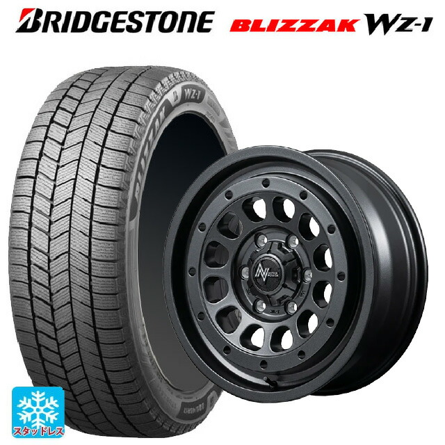 2025年製 215/65R16 98Q ブリヂストン ブリザック WZ1 正規品 エムアイディー ナイトロパワー R12 ハウザー BBK 16-6J 国産車用 スタッドレスタイヤホイール4本セット