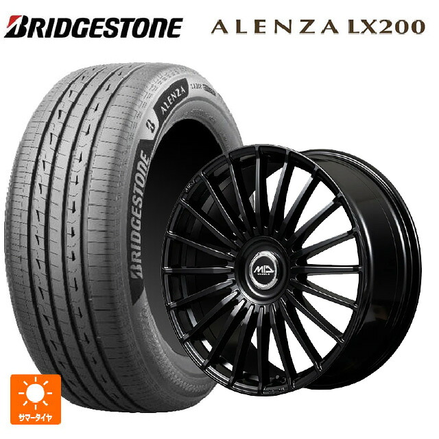 225/60R18 100H ブリヂストン アレンザLX200 正規品 # エムアイディー MID エクスクルーシブ 020F SBK 18-7J 国産車用 サマータイヤホイール4本セット