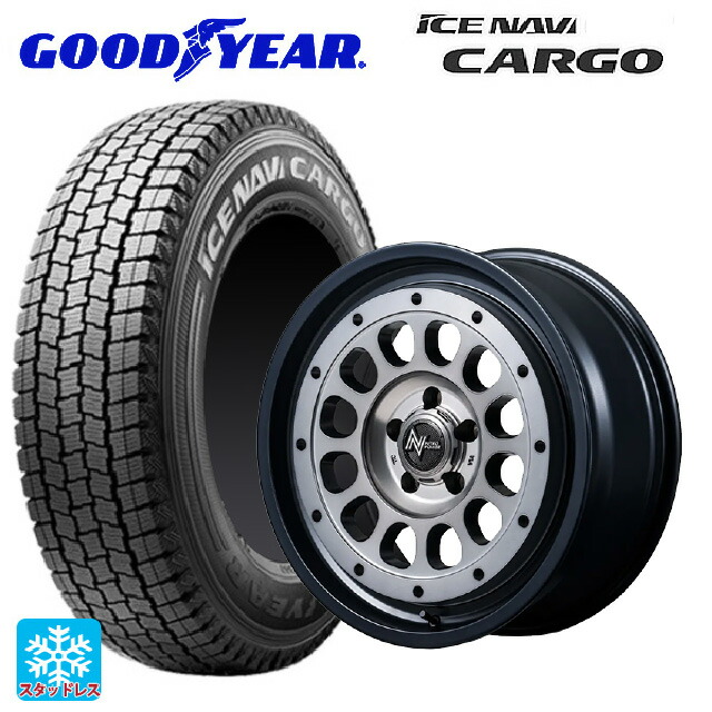 145/80R12 80/78N グッドイヤー アイスナビ カーゴ エムアイディー ナイトロパワー R12 ハウザー SSM 12-4J 国産車用 スタッドレスタイヤホイール4本セット