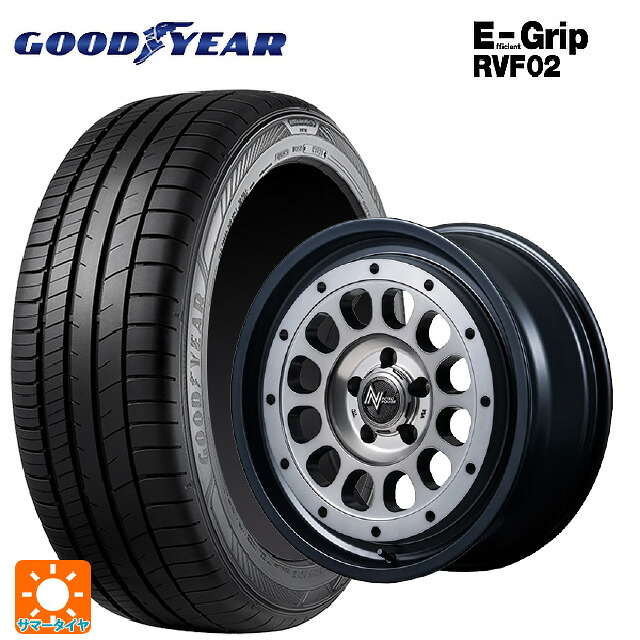 215/65R16 98H グッドイヤー エフィシェントグリップ RVF02 エムアイディー ナイトロパワー R12 ハウザー SSM 16-6J 国産車用 サマータイヤホイール4本セット