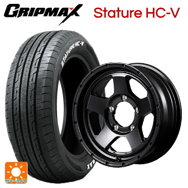 215/65R16 109/107S グリップマックス スタチャーHCV ホワイトレター エムアイディー ナイトロパワー S5 ベクター BBK 16-5.5J 国産車用 サマータイヤホイール4本セット