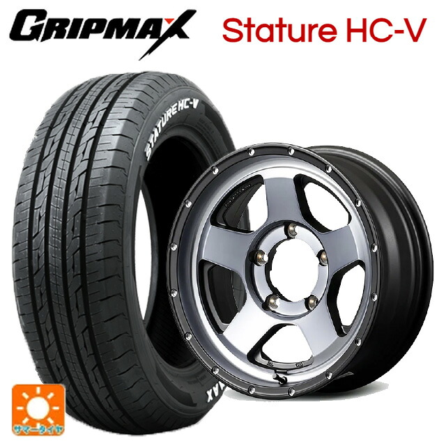 215/65R16 109/107S グリップマックス スタチャーHCV ホワイトレター エムアイディー ナイトロパワー S5 ベクター SSM 16-6J 国産車用 サマータイヤホイール4本セット