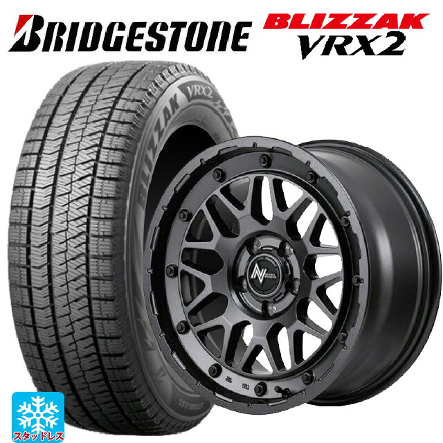 2024年製 195/60R16 89Q ブリヂストン ブリザック VRX2 正規品 エムアイディー ナイトロパワー M29 スティンガー バレルブラック 16-7J 国産車用 スタッドレスタイヤホイール4本セット|タイヤホイール専門店コニシタイヤ