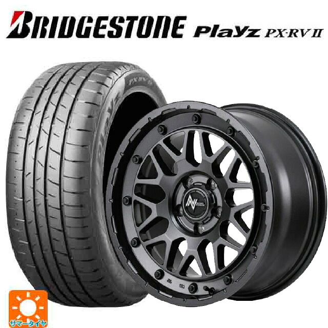 215/45R18 93W XL ブリヂストン プレイズ PX-RV2 正規品 エムアイディー ナイトロパワー M29 スティンガー バレルブラック 18-7J 国産車用 サマータイヤホイール4本セット