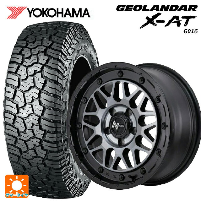 トヨタ RAV4(50系)用 235/70R16 104/101Q ヨコハマ ジオランダー X-AT G016 ブラックレター 正規品 エムアイディー ナイトロパワー M29 スティンガー セミグロスブラッククリア 新品サマータイヤホイール 4本セット