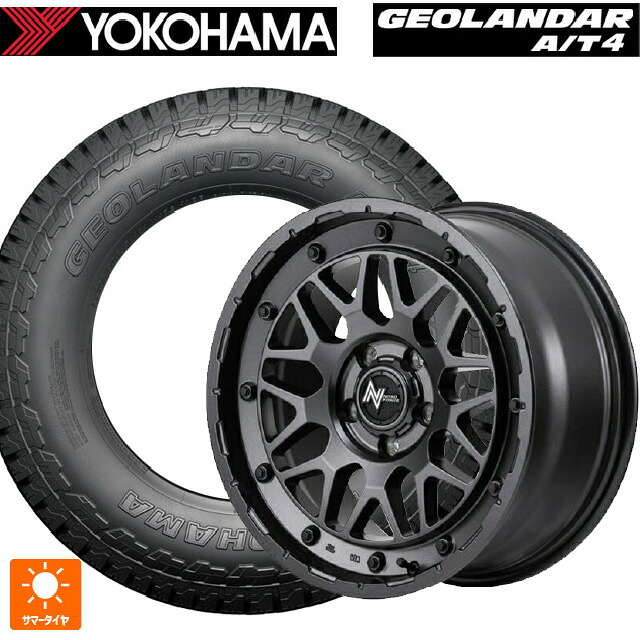 245/65R17 111/108S ヨコハマ ジオランダー AT4 G018 ブラックレター 正規品 エムアイディー ナイトロパワー M29 スティンガー バレルブラック 17-7J 国産車用 サマータイヤホイール4本セット｜タイヤホイール専門店コニシタイヤ