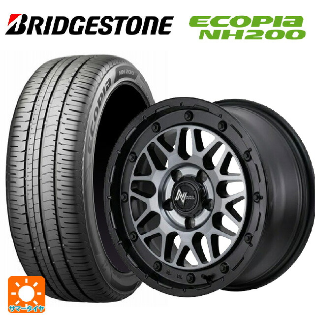 215/60R16 95H ブリヂストン エコピア NH200 正規品 エムアイディー ナイトロパワー M29 スティンガー セミグロスブラッククリア 16-7J 国産車用 サマータイヤホイール4本セット|タイヤホイール専門店コニシタイヤ