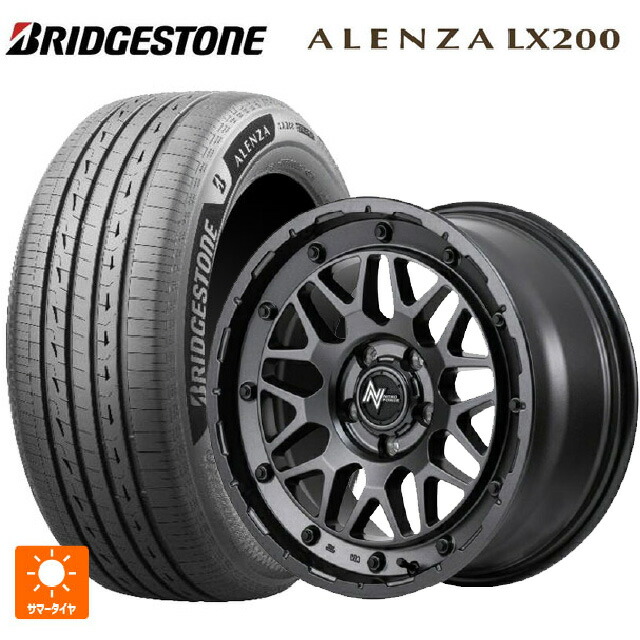 225/55R18 98V ブリヂストン アレンザLX200 正規品 # エムアイディー ナイトロパワー M29 スティンガー バレルブラック 18-7J 国産車用 サマータイヤホイール4本セット