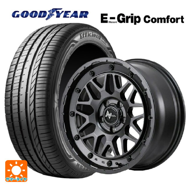 215/50R17 95V XL グッドイヤー エフィシェントグリップ コンフォート エムアイディー ナイトロパワー M29 スティンガー バレルブラック 17-7J 国産車用 サマータイヤホイール4本セット