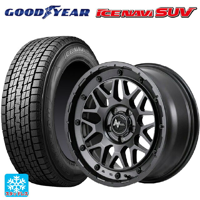2024年製 235/70R16 106Q グッドイヤー アイスナビ SUV エムアイディー ナイトロパワー M29 スティンガー バレルブラック 16-7J 国産車用 スタッドレスタイヤホイール4本セット 98,241円