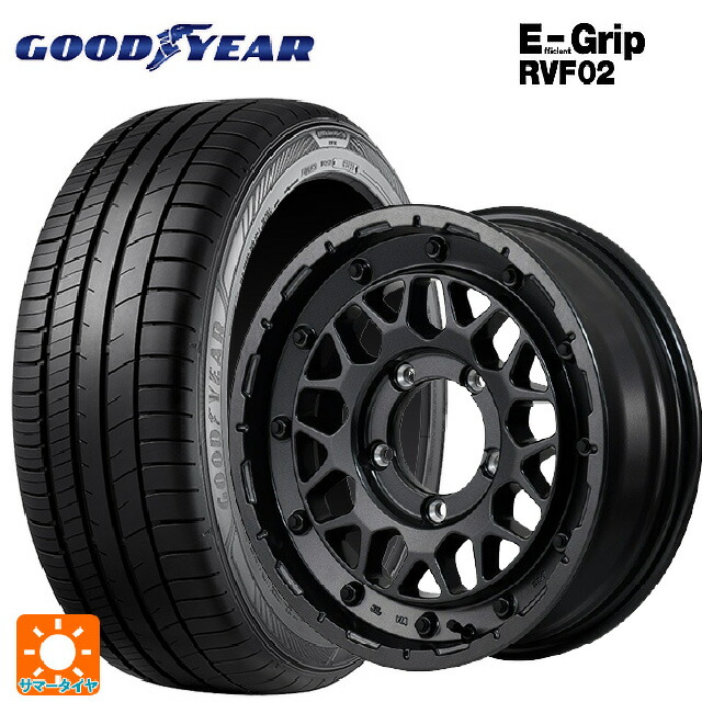 215/65R16 98H グッドイヤー エフィシェントグリップ RVF02 エムアイディー ナイトロパワー M29 スティンガー バレルブラック 16-6J 国産車用 サマータイヤホイール4本セット|タイヤホイール専門店コニシタイヤ