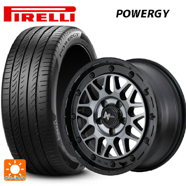 215/60R16 99V XL ピレリ パワジー 正規品 エムアイディー ナイトロパワー M29 スティンガー セミグロスブラッククリア 16-7J 国産車用 サマータイヤホイール4本セット