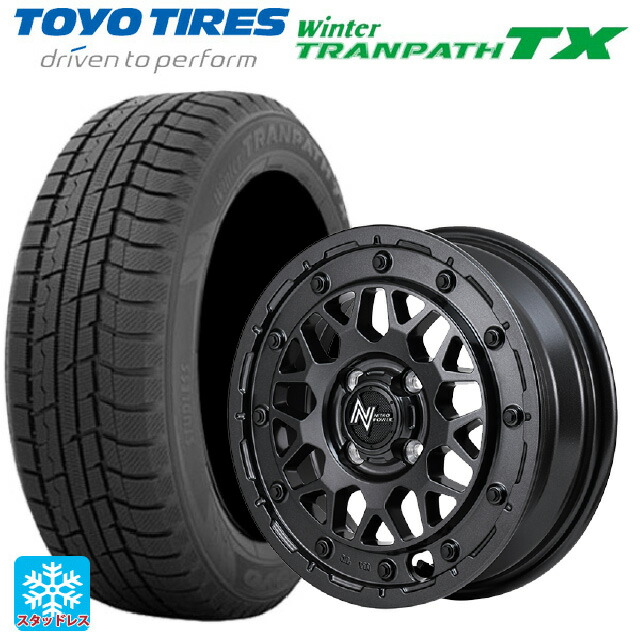 2024年製 165/65R14 79Q トーヨー ウインタートランパス TX # エムアイディー ナイトロパワー M29 スティンガー バレルブラック 14-4.5J 国産車用 スタッドレスタイヤホイール4本セット