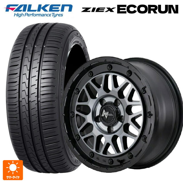 205/55R16 94W XL ファルケン ジークス ZE310R エコラン エムアイディー ナイトロパワー M29 スティンガー セミグロスブラッククリア 16-7J 国産車用 サマータイヤホイール4本セット