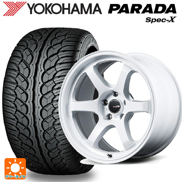 235/60R18 103V ヨコハマ パラダ PA02 エムアイディー MIDレーシング R06 ホワイト 18-7.5J 国産車用 サマータイヤホイール4本セット|タイヤホイール専門店コニシタイヤ