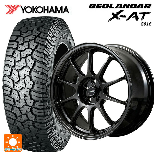 185/60R16 86H ヨコハマ ジオランダー X-AT G016 ブラックレター 正規品 エムアイディー MIDレーシング R10 エボ BLM 16-6.5J 国産車用 サマータイヤホイール4本セット